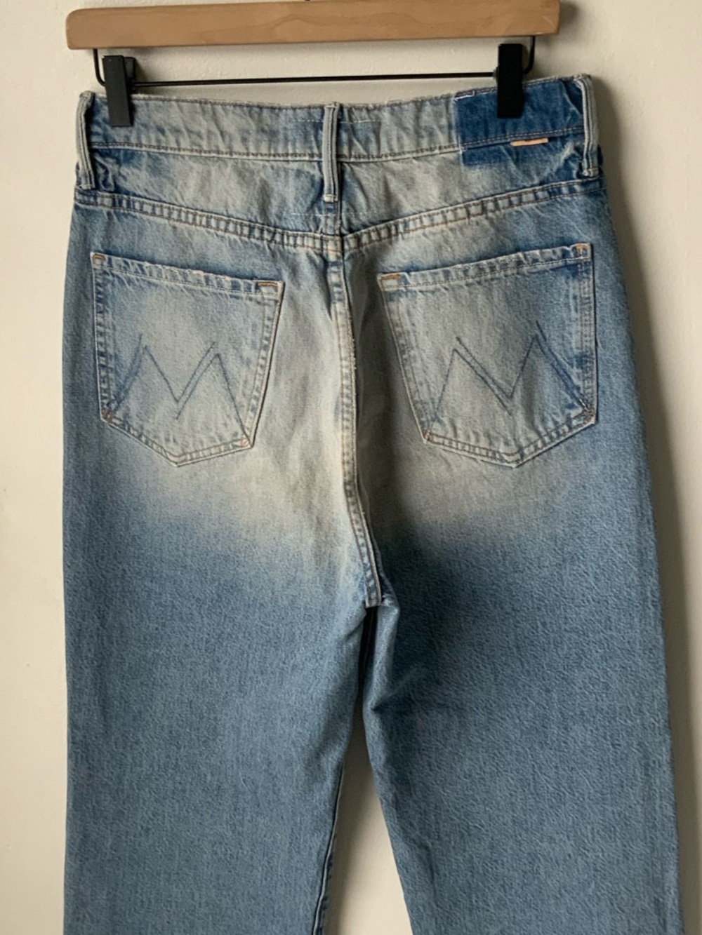 MOTHER SUPERIOR Jeans High-Waisted Tunnel Vision Sneak Other Side Blue Size 28 - Picture 5 of 13